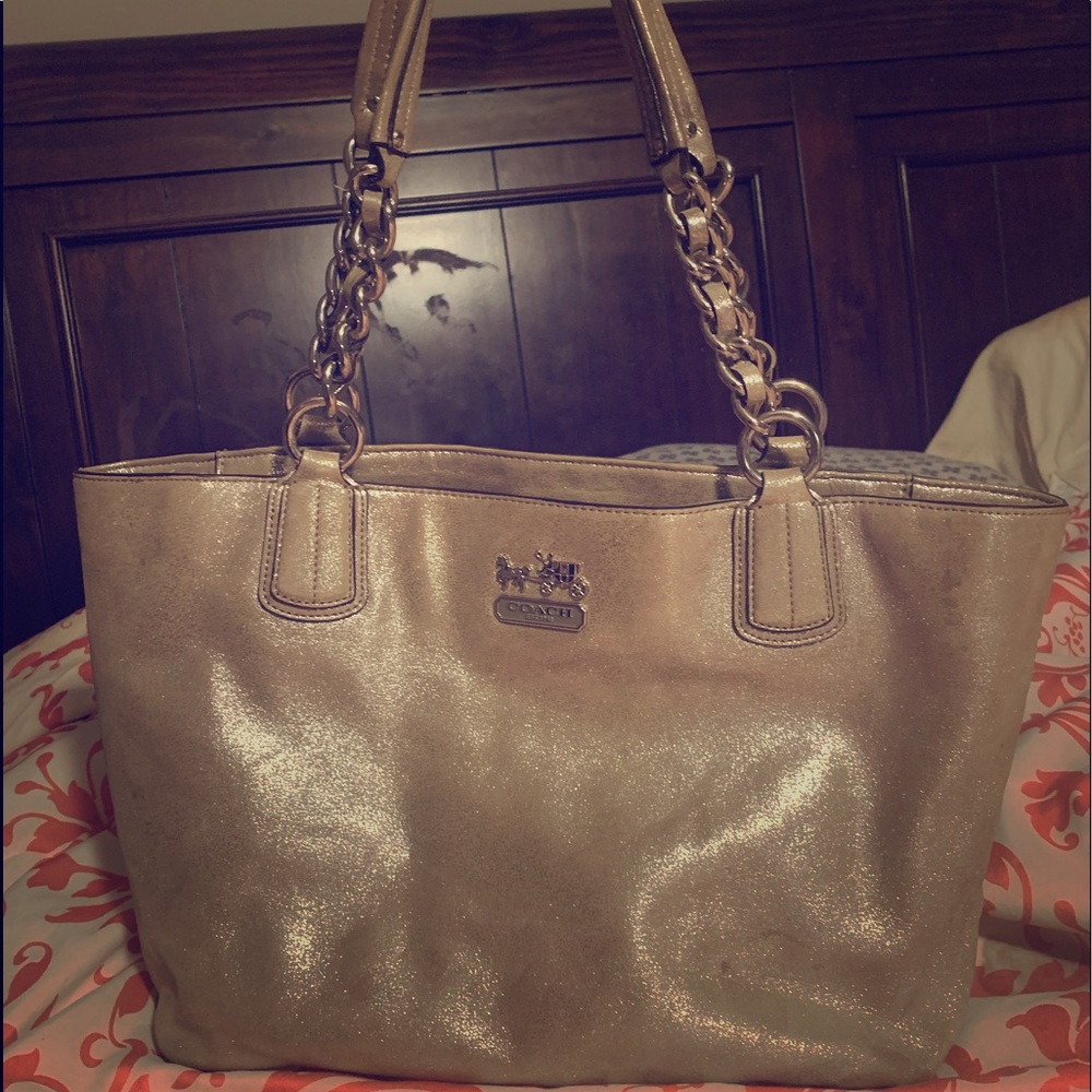 Coach shimmer purse
